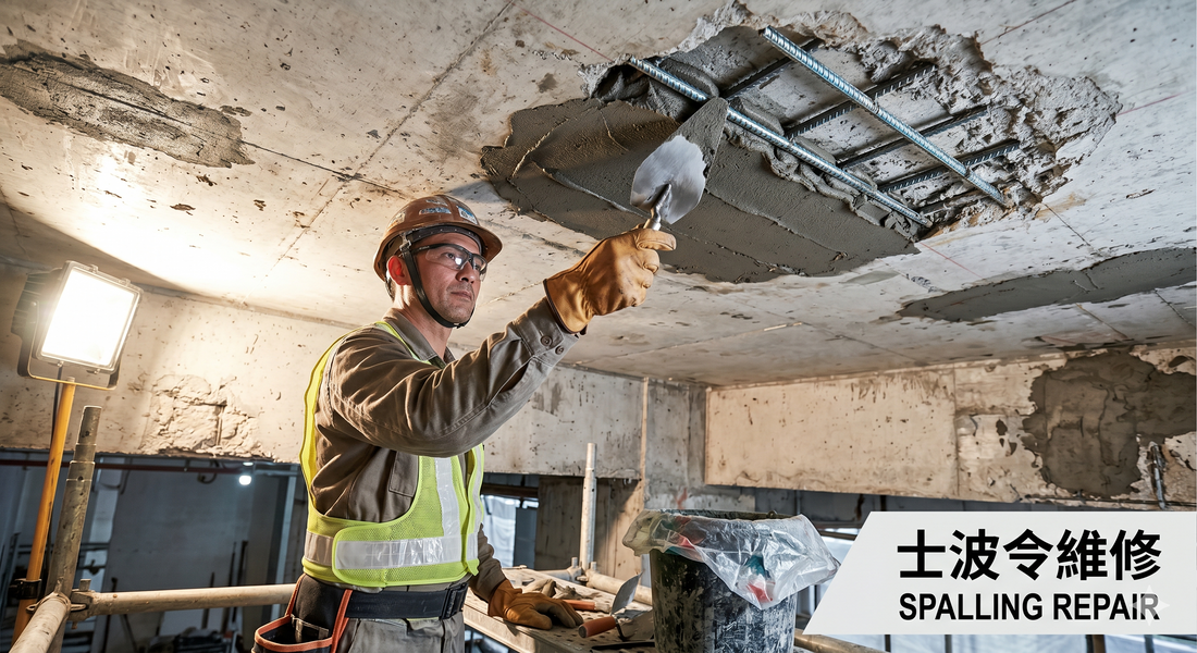 石屎剝落與修補：天花剝落、士波拎及香港房署 Class 25 vs Class 40 的全面指南