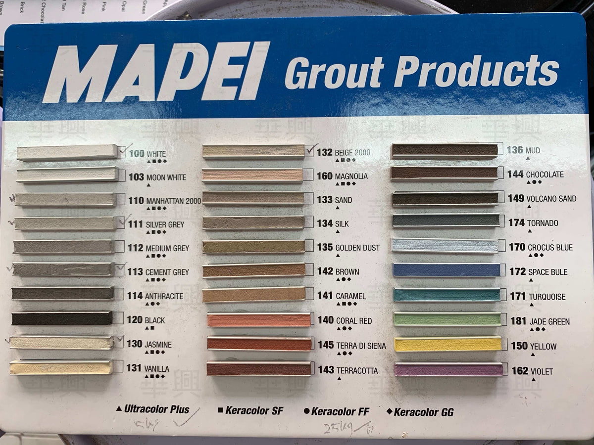 Mapei Ultracolor Plus CG2FWA 掃口粉 | 快乾防霉填縫劑 – 華興建築防水材料有限公司