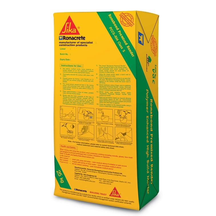 永聯結Ronabond Premixed Render 修補英泥